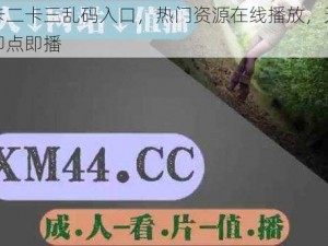 卡一卡二卡三乱码入口，热门资源在线播放，无需会员，即点即播