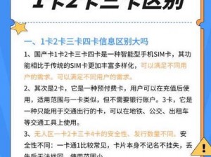 精品日产高清卡 1 卡 2 卡区别——多种功能，满足不同需求