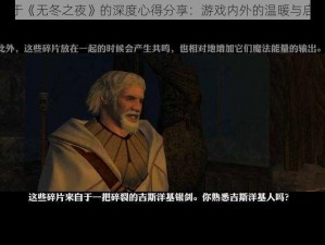 关于《无冬之夜》的深度心得分享：游戏内外的温暖与启示