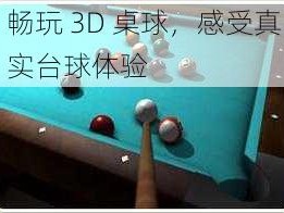 畅玩 3D 桌球，感受真实台球体验