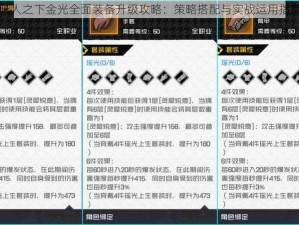 一人之下金光全面装备升级攻略：策略搭配与实战运用指南