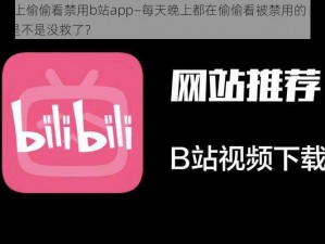 每天晚上偷偷看禁用b站app—每天晚上都在偷偷看被禁用的 b 站 app，我是不是没救了？