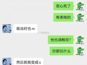 这款独特的聊天对话照片，记录了 S 和 M 之间的私密互动，带来全新的视觉体验