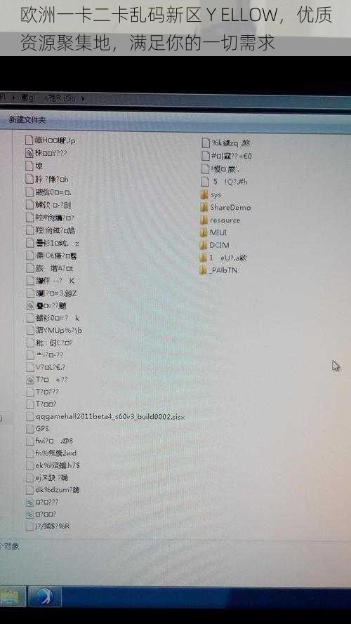 欧洲一卡二卡乱码新区 Y ELLOW，优质资源聚集地，满足你的一切需求