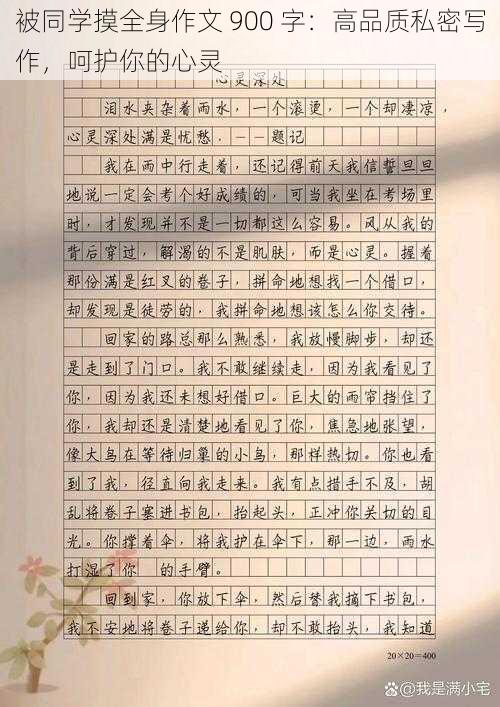 被同学摸全身作文 900 字：高品质私密写作，呵护你的心灵