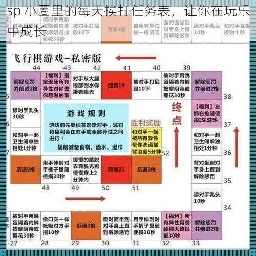 sp 小圈里的每天挨打任务表，让你在玩乐中成长