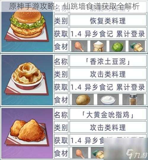 原神手游攻略：仙跳墙食谱获取全解析