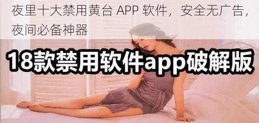 夜里十大禁用黄台 APP 软件，安全无广告，夜间必备神器