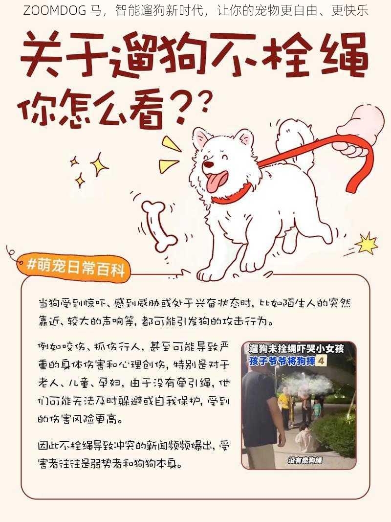 ZOOMDOG 马，智能遛狗新时代，让你的宠物更自由、更快乐