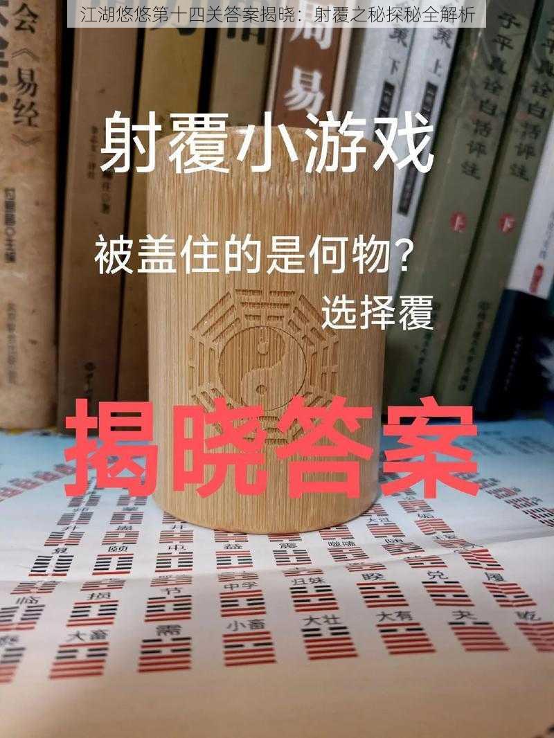 江湖悠悠第十四关答案揭晓：射覆之秘探秘全解析