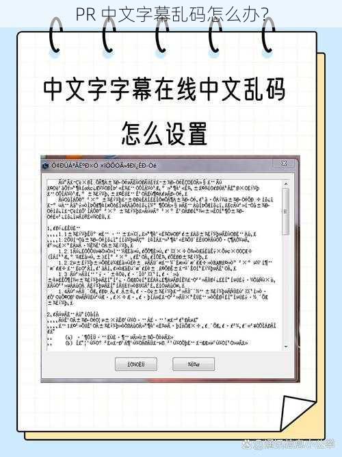 PR 中文字幕乱码怎么办？