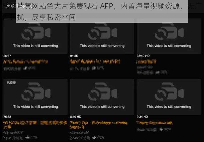 成人片黄网站色大片免费观看 APP，内置海量视频资源，无广告骚扰，尽享私密空间