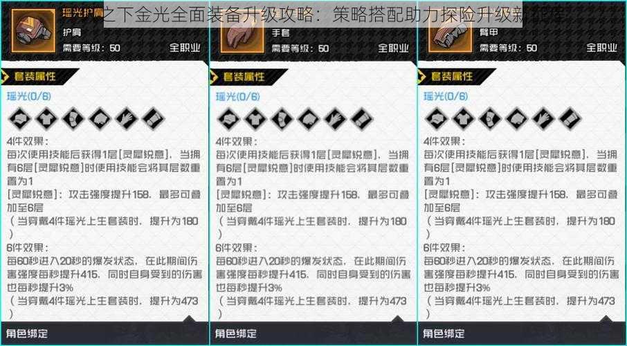 一人之下金光全面装备升级攻略：策略搭配助力探险升级新征程