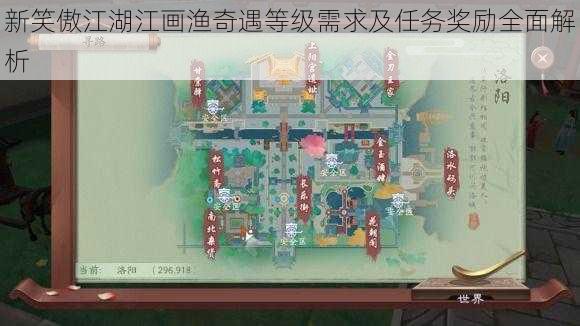 新笑傲江湖江画渔奇遇等级需求及任务奖励全面解析