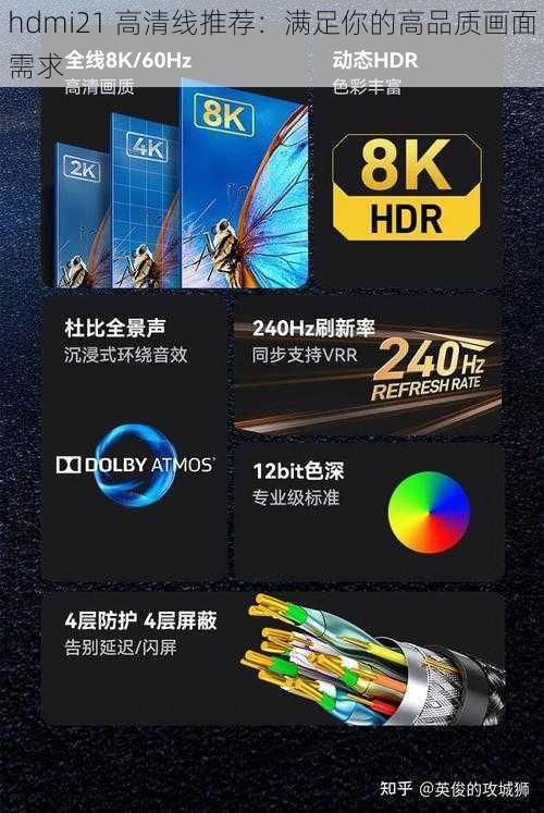 hdmi21 高清线推荐：满足你的高品质画面需求