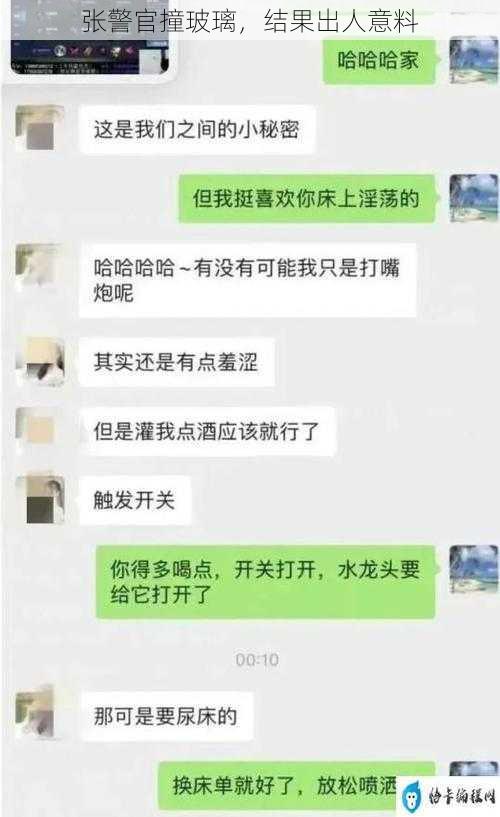 张警官撞玻璃，结果出人意料