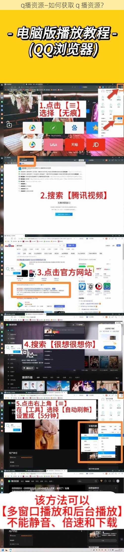 q播资源—如何获取 q 播资源？