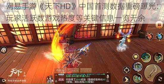 网易手游《天下HD》中国首测数据重磅曝光：玩家活跃数游戏热度等关键信息一览无余