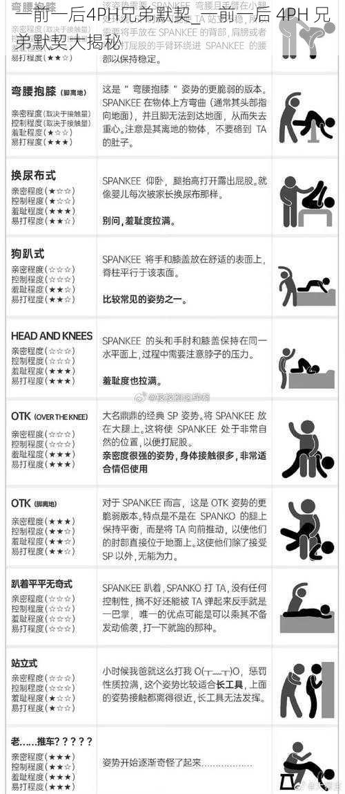 一前一后4PH兄弟默契_一前一后 4PH 兄弟默契大揭秘