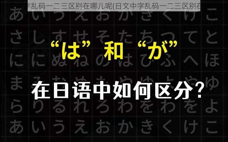 日文中字乱码一二三区别在哪儿呢(日文中字乱码一二三区别在哪儿呢)