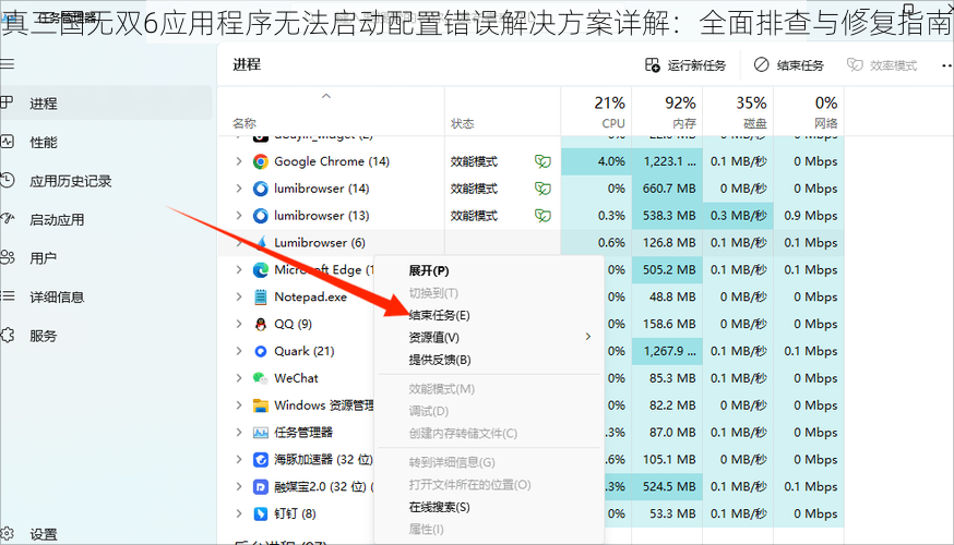 真三国无双6应用程序无法启动配置错误解决方案详解：全面排查与修复指南