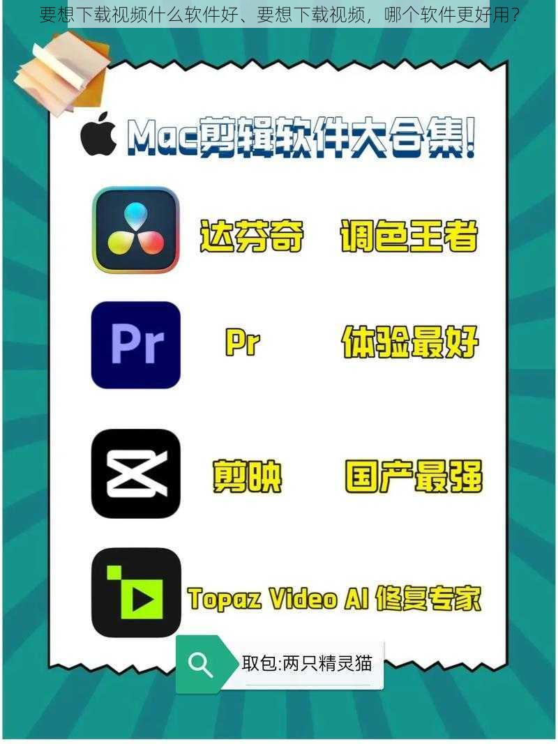 要想下载视频什么软件好、要想下载视频，哪个软件更好用？