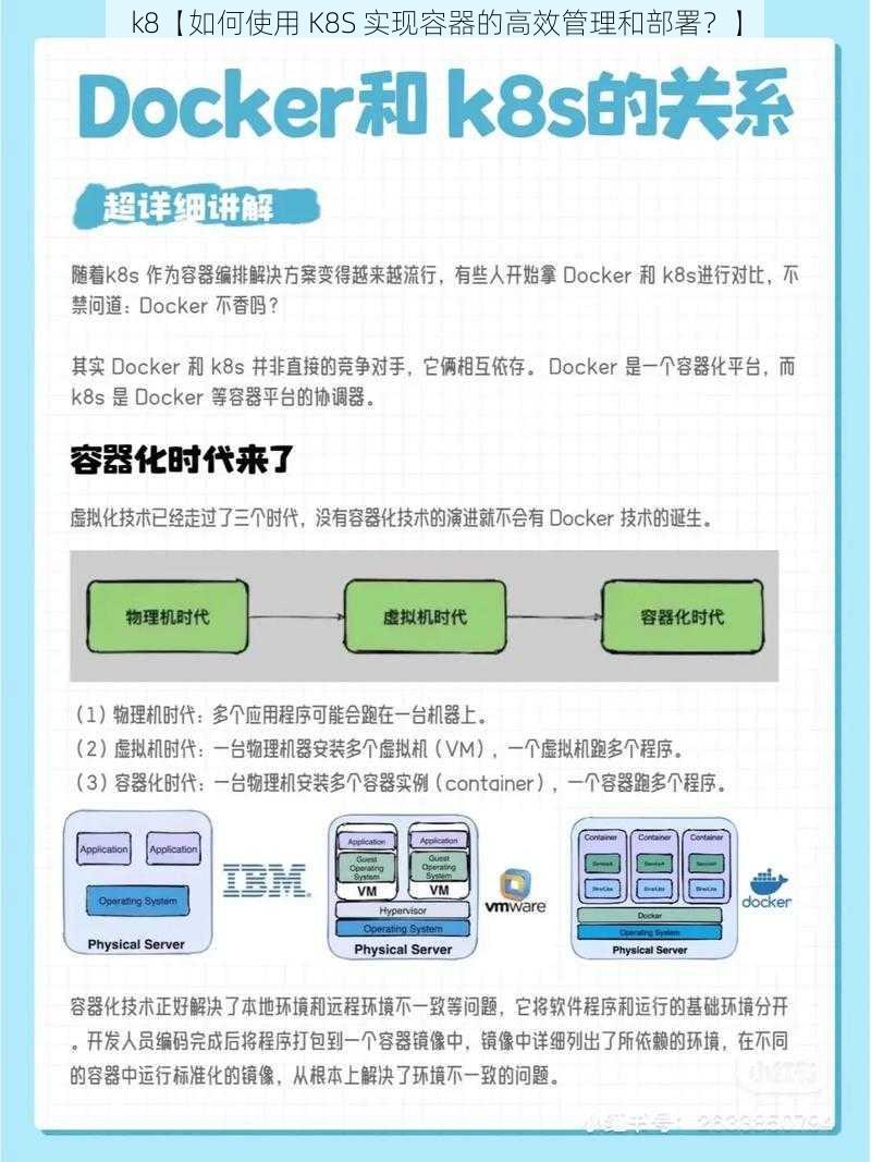 k8【如何使用 K8S 实现容器的高效管理和部署？】