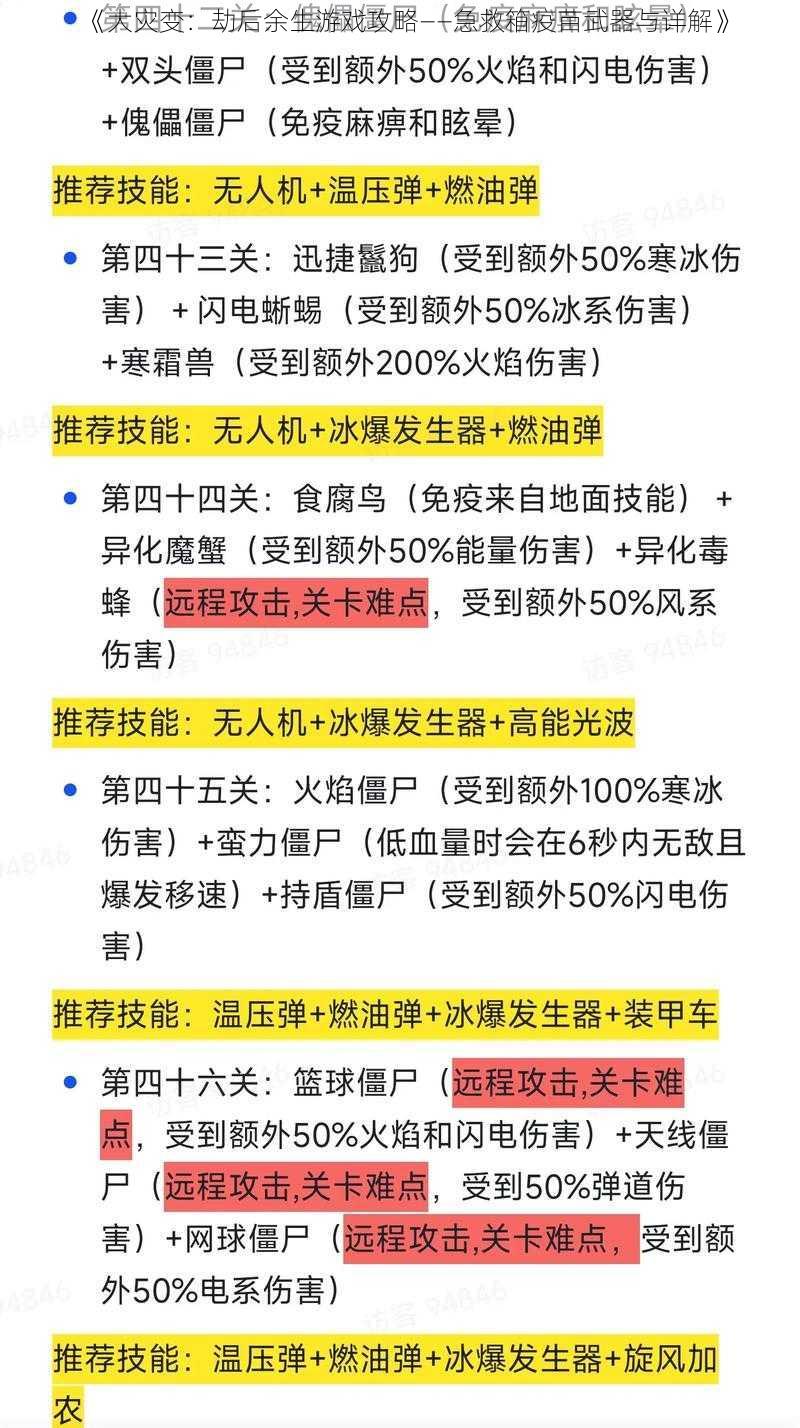 《大灾变：劫后余生游戏攻略——急救箱疫苗武器与详解》