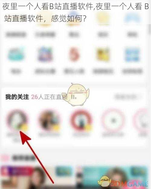 夜里一个人看B站直播软件,夜里一个人看 B 站直播软件，感觉如何？