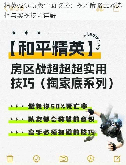 精英v2试玩版全面攻略：战术策略武器选择与实战技巧详解