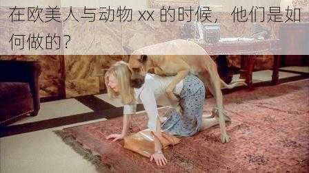 在欧美人与动物 xx 的时候，他们是如何做的？