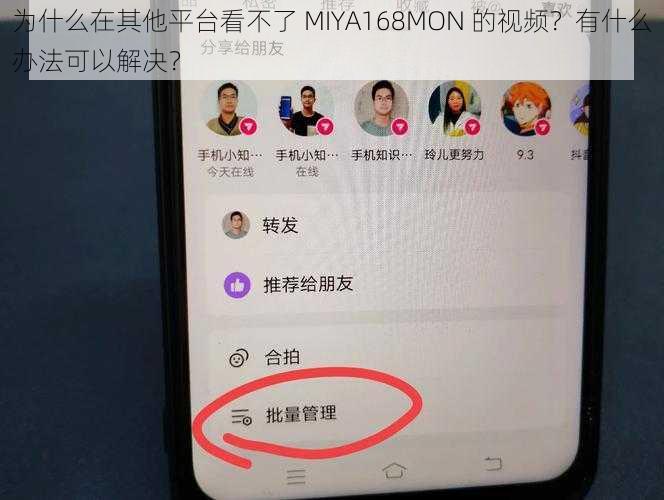 为什么在其他平台看不了 MIYA168MON 的视频？有什么办法可以解决？