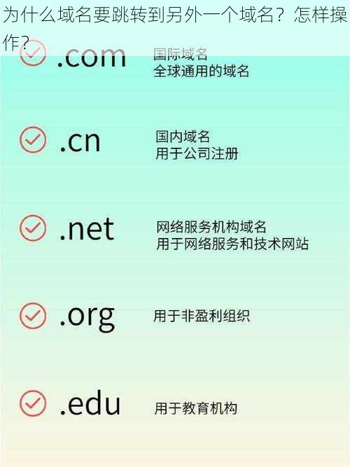 为什么域名要跳转到另外一个域名？怎样操作？