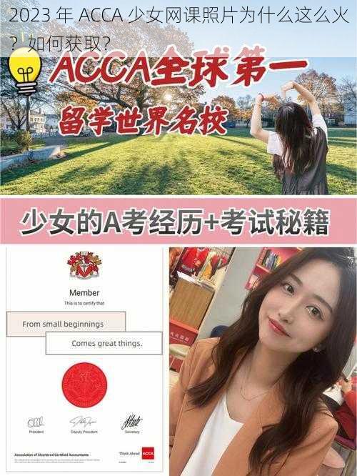 2023 年 ACCA 少女网课照片为什么这么火？如何获取？