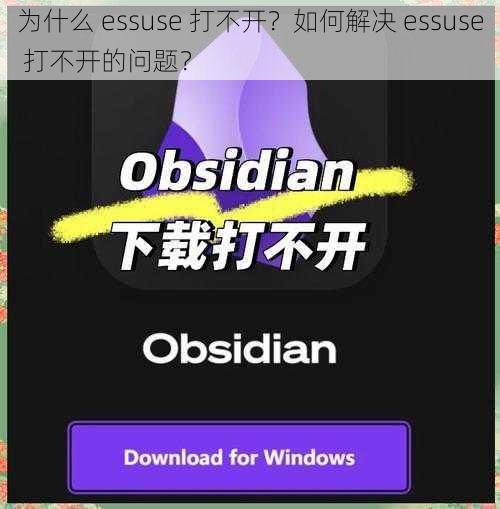 为什么 essuse 打不开？如何解决 essuse 打不开的问题？