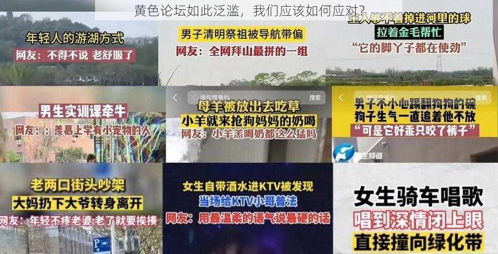 黄色论坛如此泛滥，我们应该如何应对？