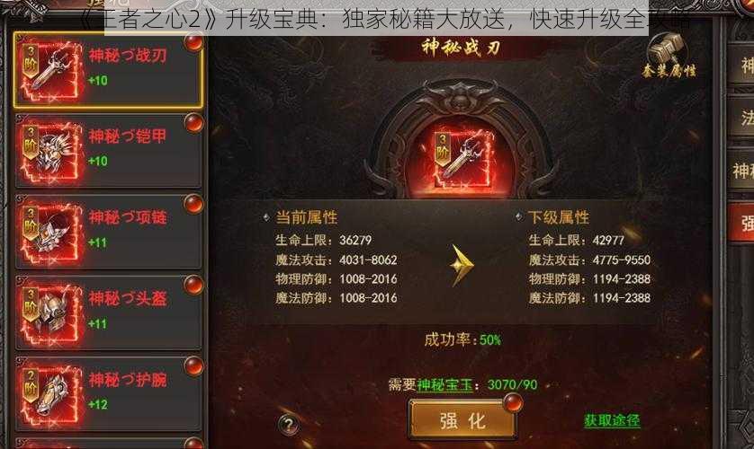 《王者之心2》升级宝典：独家秘籍大放送，快速升级全攻略